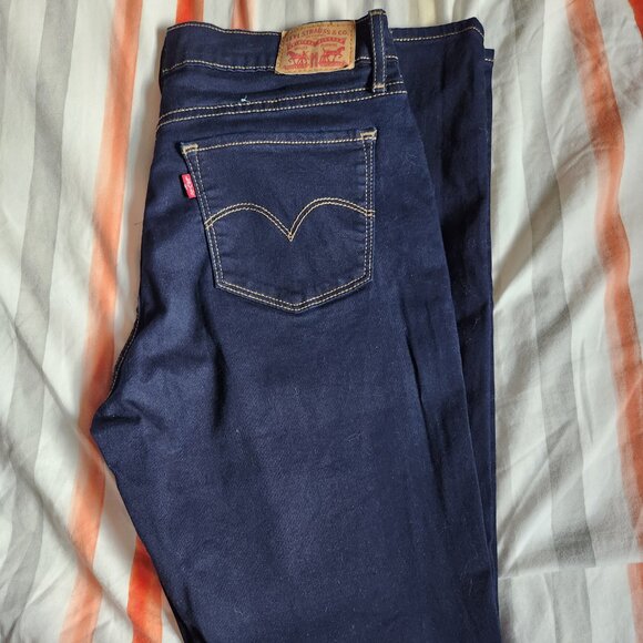 Levi’s 710 Super Skinny Jeans Women’s Size 31 Dark Wash Stretch Denim - Picture 10 of 13